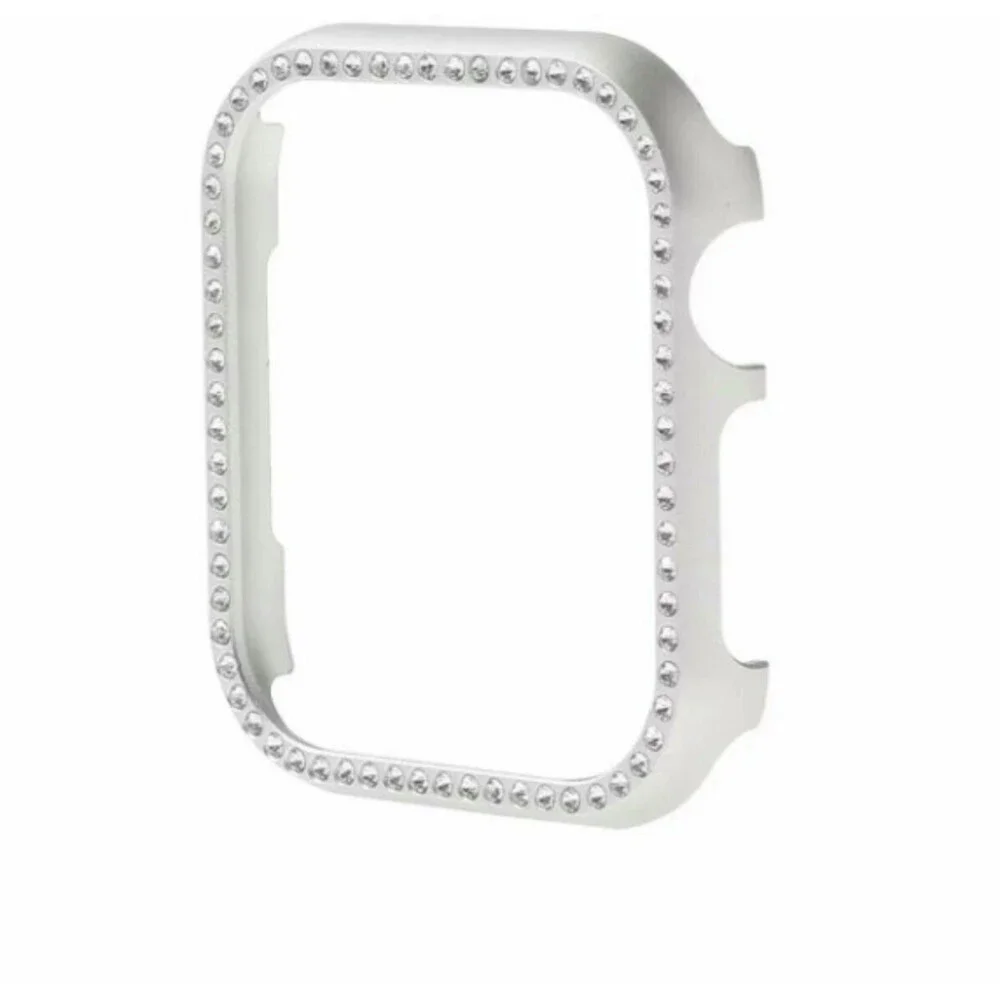 42mm Silver Women's Bling Crystal Diamonds Case For Apple Watch L200